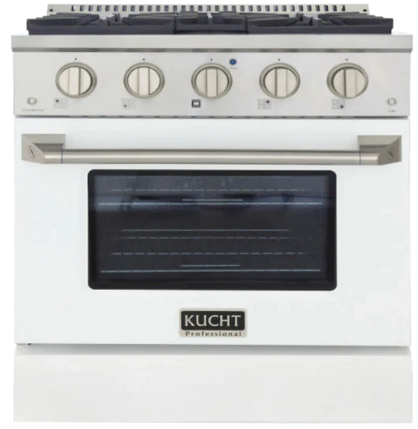 Kucht Professional 30-Inch 4.2 cu. ft. Gas Range with Convection Oven in Titanium