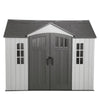 Lifetime 10 ft. x 8 ft. Outdoor Storage Shed, Gray