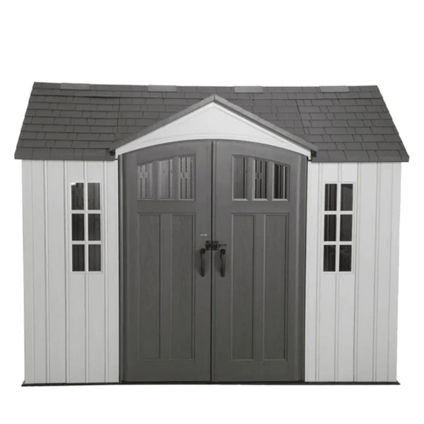Lifetime 10 ft. x 8 ft. Outdoor Storage Shed, Gray