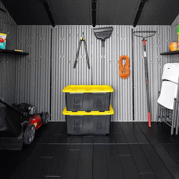 Lifetime 10 ft. x 8 ft. Outdoor Storage Shed, Gray
