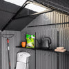 Lifetime 10 ft. x 8 ft. Outdoor Storage Shed, Gray