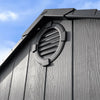 Lifetime 15 ft. x 8 ft. Dual Entry Outdoor Storage Shed, Gray
