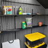 Lifetime 15 ft. x 8 ft. Dual Entry Outdoor Storage Shed, Gray