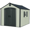 Lifetime 8 ft. x 10 ft. Outdoor Plastic Storage Shed with Floor and Windows (Model 60238)