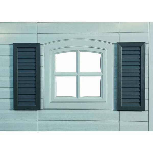 Lifetime 8 ft. x 10 ft. Outdoor Plastic Storage Shed with Floor and Windows (Model 60238)