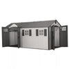 Lifetime 8 x 17.5 ft. Dual Entry Outdoor Storage Shed, Tan (Model 60213)