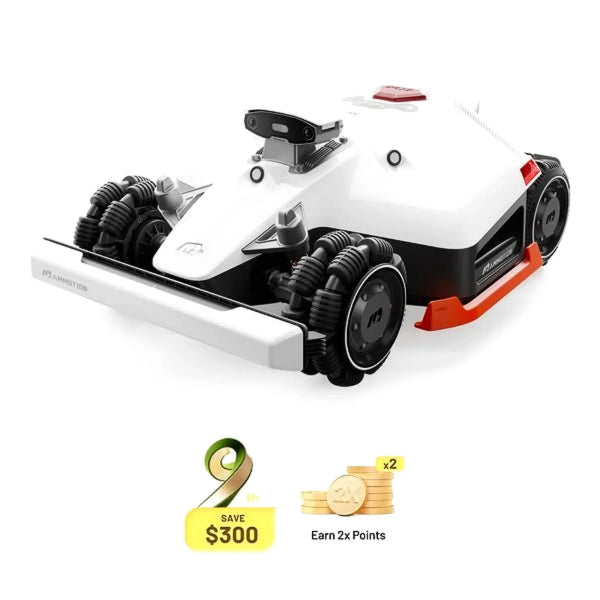 Mammotion LUBA 2 AWD 10000X Robotic Lawn Mower – Wire-Free, 2.5 Acres, 80% Slope, Multi-Zone Management