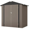 Patiowell 10 ft. W x 12 ft. D Galvanized Steel Outdoor Storage Shed, 119 sq. ft.