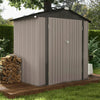 Patiowell 10 ft. W x 12 ft. D Galvanized Steel Outdoor Storage Shed, 119 sq. ft.