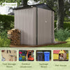 Patiowell 10 ft. W x 12 ft. D Galvanized Steel Outdoor Storage Shed, 119 sq. ft.