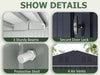 Patiowell 10 x 12 ft. Metal Outdoor Storage Shed, 119 sq. ft.