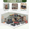 Patiowell 10 x 12 ft. Metal Outdoor Storage Shed, 119 sq. ft.