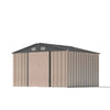 Patiowell 10×8 ft Metal Outdoor Storage Shed with Windows