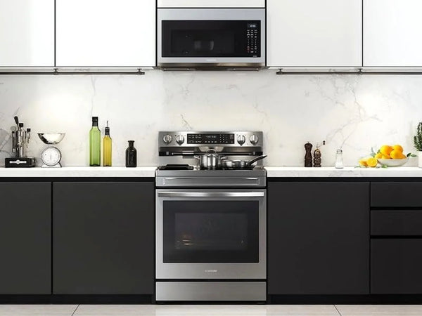 Samsung 6.3 cu. ft. Smart Freestanding Electric Range with No-Preheat Air Fry, Convection+, & Griddle, Stainless Steel NE63A6711SS