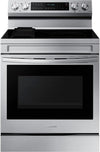 Samsung 6.3 cu. ft. Smart Freestanding Electric Range with No-Preheat Air Fry, Convection+, & Griddle, Stainless Steel NE63A6711SS
