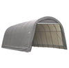 ShelterLogic 15 x 28 x 12 ft. Round Top Portable Garage Shelter, Gray