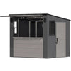 Suncast Cabana 8 x 7 ft. Resin Entertainment Storage Shed with Floor