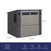 Suncast Cabana 8 x 7 ft. Resin Entertainment Storage Shed with Floor