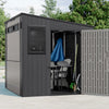 Suncast Cabana 8 x 7 ft. Resin Entertainment Storage Shed with Floor