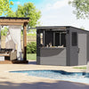 Suncast Cabana 8 x 7 ft. Resin Entertainment Storage Shed with Floor