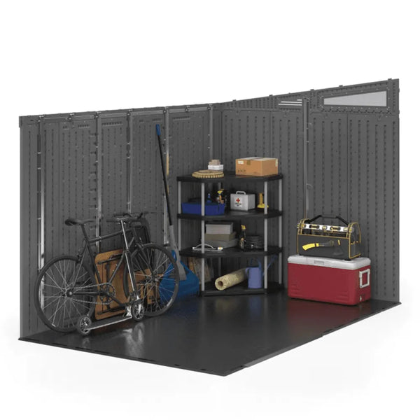 Suncast Modernist 10 ft. x 7 ft. Barn Door Resin Storage Shed