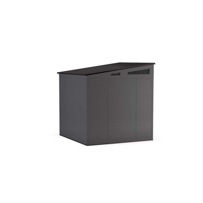 Suncast Modernist 7 ft. x 7 ft. Resin Vertical Pent Storage Shed with Floor Kits