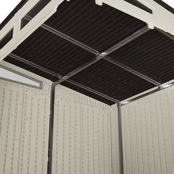 Suncast Modernist 7 x 7 ft. Resin Outdoor Storage Shed, Model BMS7780