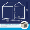 Suncast Tremont 8 x 10 ft. Resin Outdoor Storage Shed with Floor, Model BMS8100