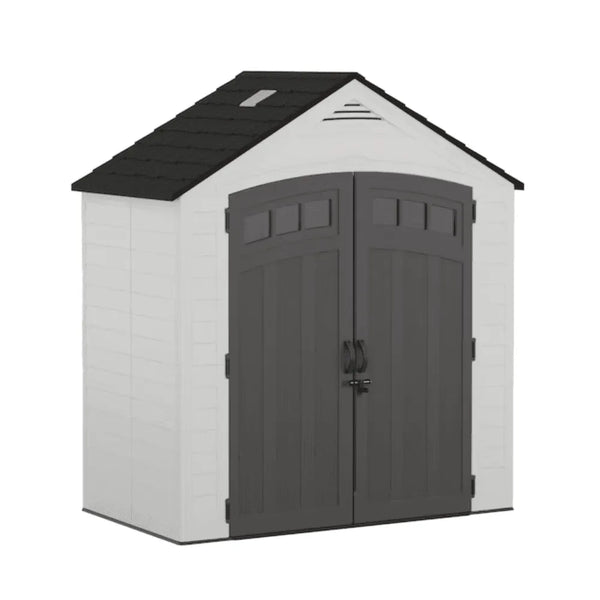 Suncast Vista 7 ft. x 4 ft. Resin Outdoor Storage Shed with Floor