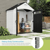 Suncast Vista 7 ft. x 4 ft. Resin Standard Modern Storage Shed with Floor Kit