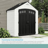 Suncast Vista 7 ft. x 4 ft. Resin Standard Modern Storage Shed with Floor Kit