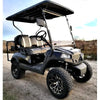 Terminator 48V Electric Golf Cart – Four Seater with Flip Seat and Custom Rims, Black
