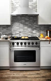 Thor Kitchen LRG3601U 36-Inch Professional Freestanding Gas Range with Convection Oven, Stainless Steel