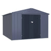Veikous 8 x 12 Foot Outdoor Storage Shed with Lockable Door and Vents