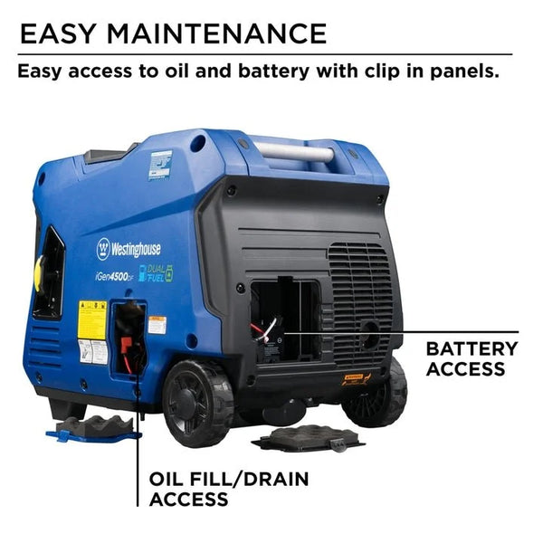 Westinghouse iGen4500 3700W/4500W Gas Inverter Generators.