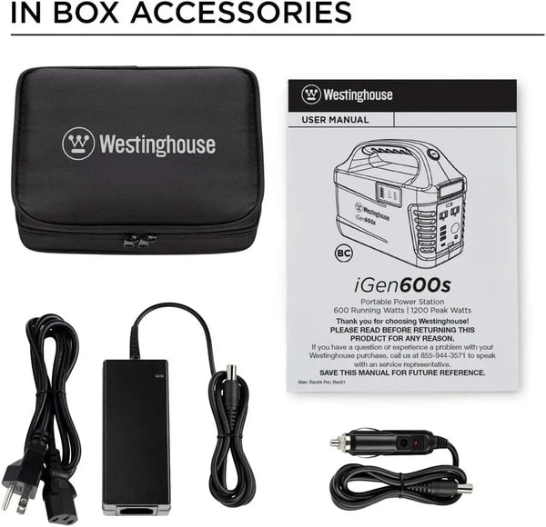 Westinghouse iGen600s Portable Power Station 600W 592Wh News.