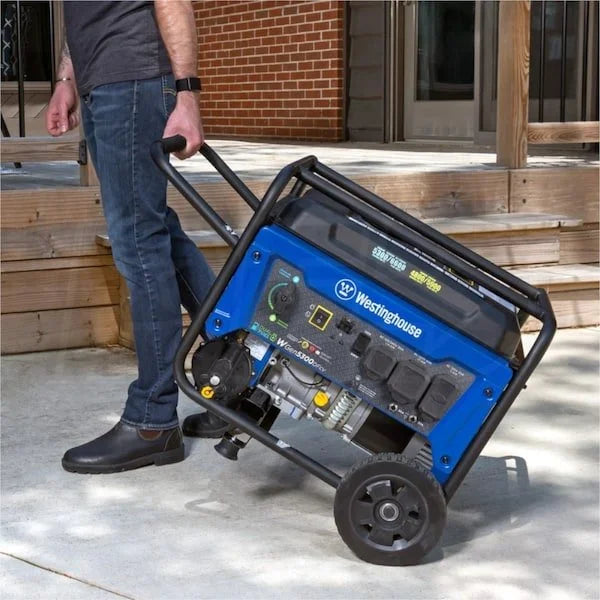 Westinghouse WGen5300DFcv – 5300 Watt Dual-Fuels Portable Generators w/ RV Outlet & CO Sensor (49-State)