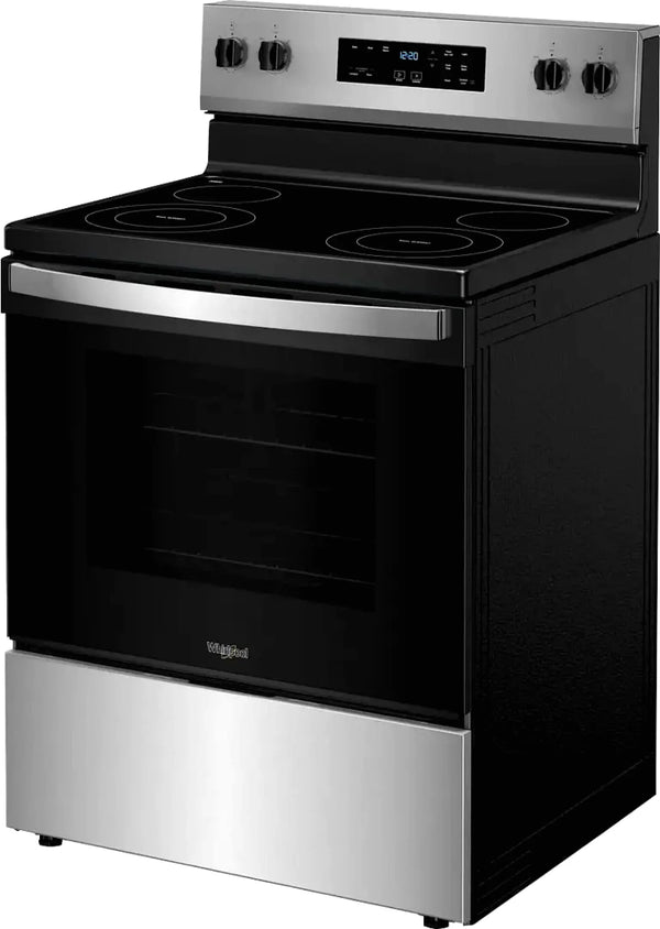 Whirlpool WFE535S0JS 5.3 cu. ft. Freestanding Electric Range with Fan Convection and Frozen Bake Technology, Stainless Steel