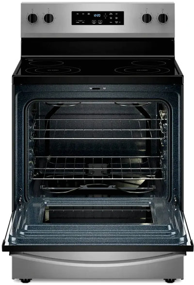 Whirlpool WFE535S0JS 5.3 cu. ft. Freestanding Electric Range with Fan Convection and Frozen Bake Technology, Stainless Steel