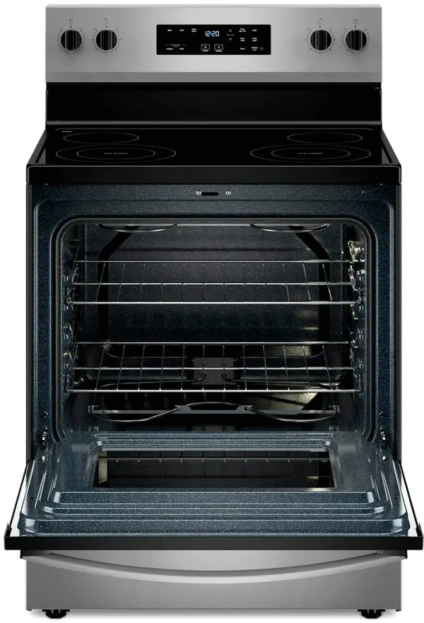 Whirlpool WFE535S0JS 5.3 cu. ft. Freestanding Electric Range with Fan Convection and Frozen Bake Technology, Stainless Steel