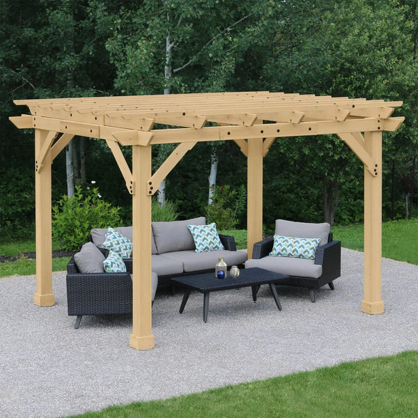 Yardistry 10×12 ft Cedar Meridian Pergola