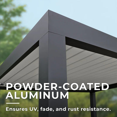 Yardistry Aluminum Louvered Pergola 12×12 ft