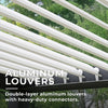 Yardistry Aluminum Louvered Pergola 12×12 ft