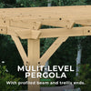 Yardistry Meridian Pergola Natural Cedar 10 ft×22 ft