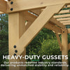 Yardistry Meridian Pergola Natural Cedar 10 ft×22 ft