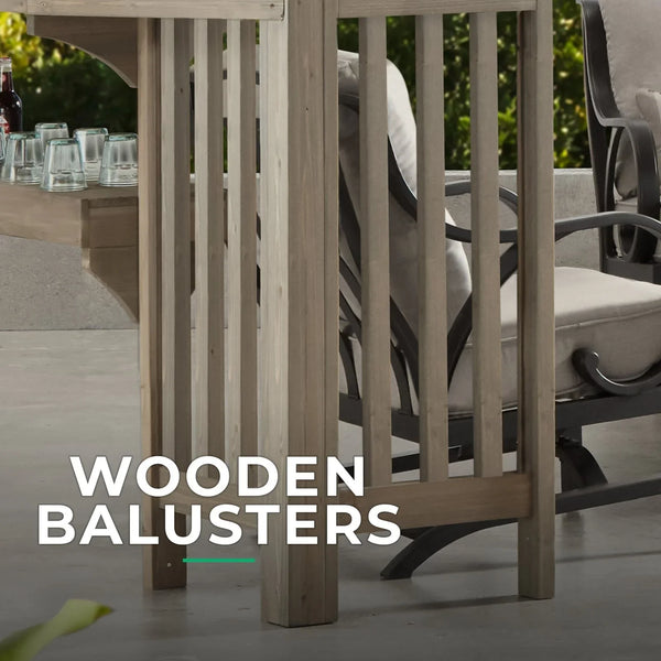 Yardistry Structures 10×14 Madison Cedar Pergola Timber Gray