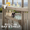 Yardistry Structures 10×14 Madison Cedar Pergola Timber Gray