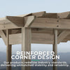 Yardistry Structures 10×14 Madison Cedar Pergola Timber Gray