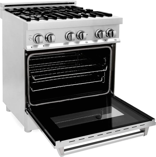 ZLINE 30-Inch Legacy Dual Fuel Range with Gas Cooktop & Electric Convection Oven, Stainless Steel (RA30)