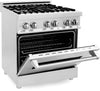 ZLINE 30-Inch Legacy Dual Fuel Range with Gas Cooktop & Electric Convection Oven, Stainless Steel (RA30)